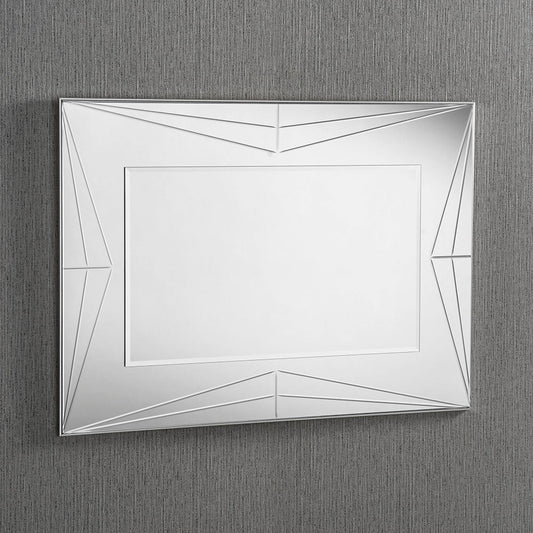 Icon Silver Wall Mirror with bevelled Centre Mirror My Store