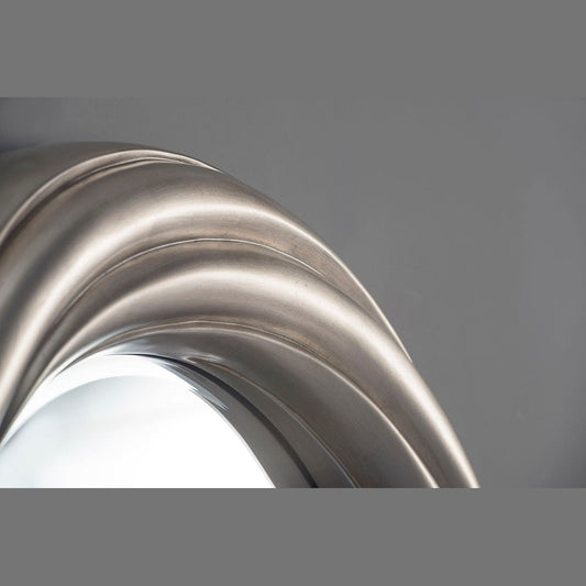 Silver / Gold mix  Ripple Frame Bevelled Wall Mirror My Store