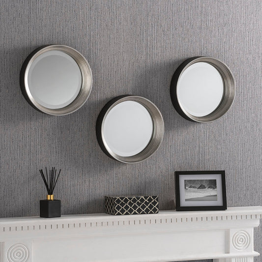 Porthole Silver Mirror set of 3 My Store