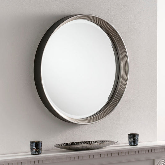 Porthole Silver Wall Mirror 31cm Dia My Store