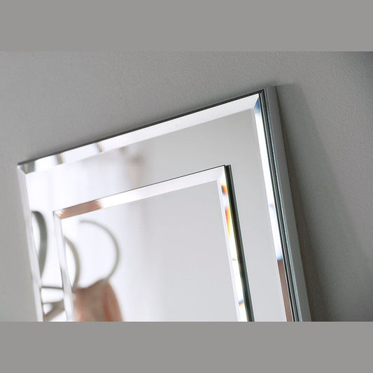 GNG Elisa Silver Bevelled Wall Mirror 181cm My Store