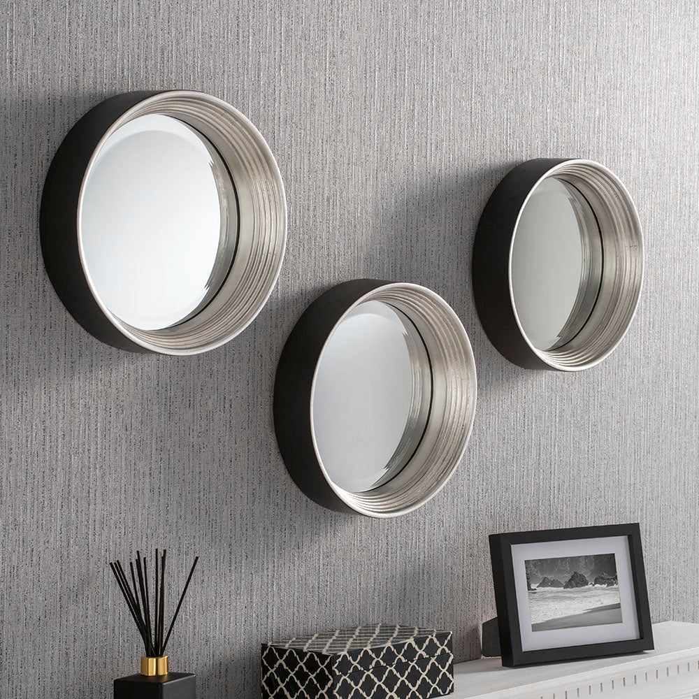 Porthole Silver Wall Mirror 31cm Dia My Store
