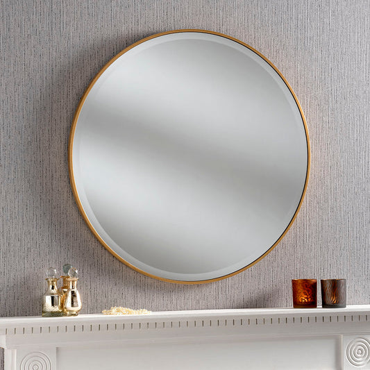 Camden Circular Gold Mirror 100cm dia My Store
