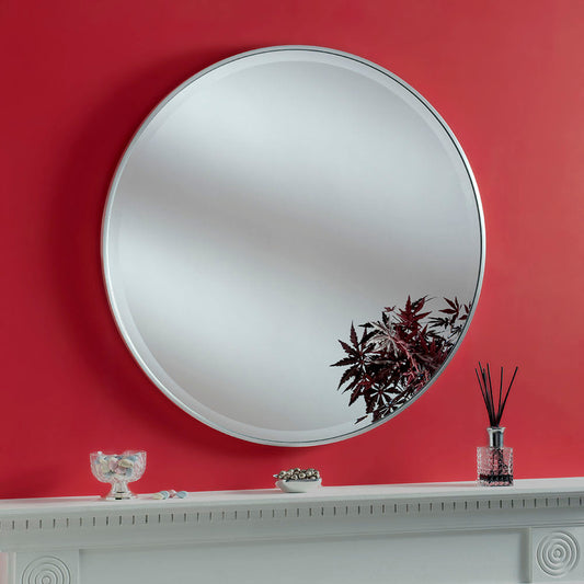 Camden Circular Silver Mirror 60cm dia My Store