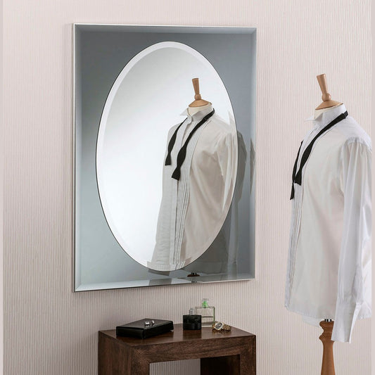 GNG Grey Oval centre Wall Mirror My Store