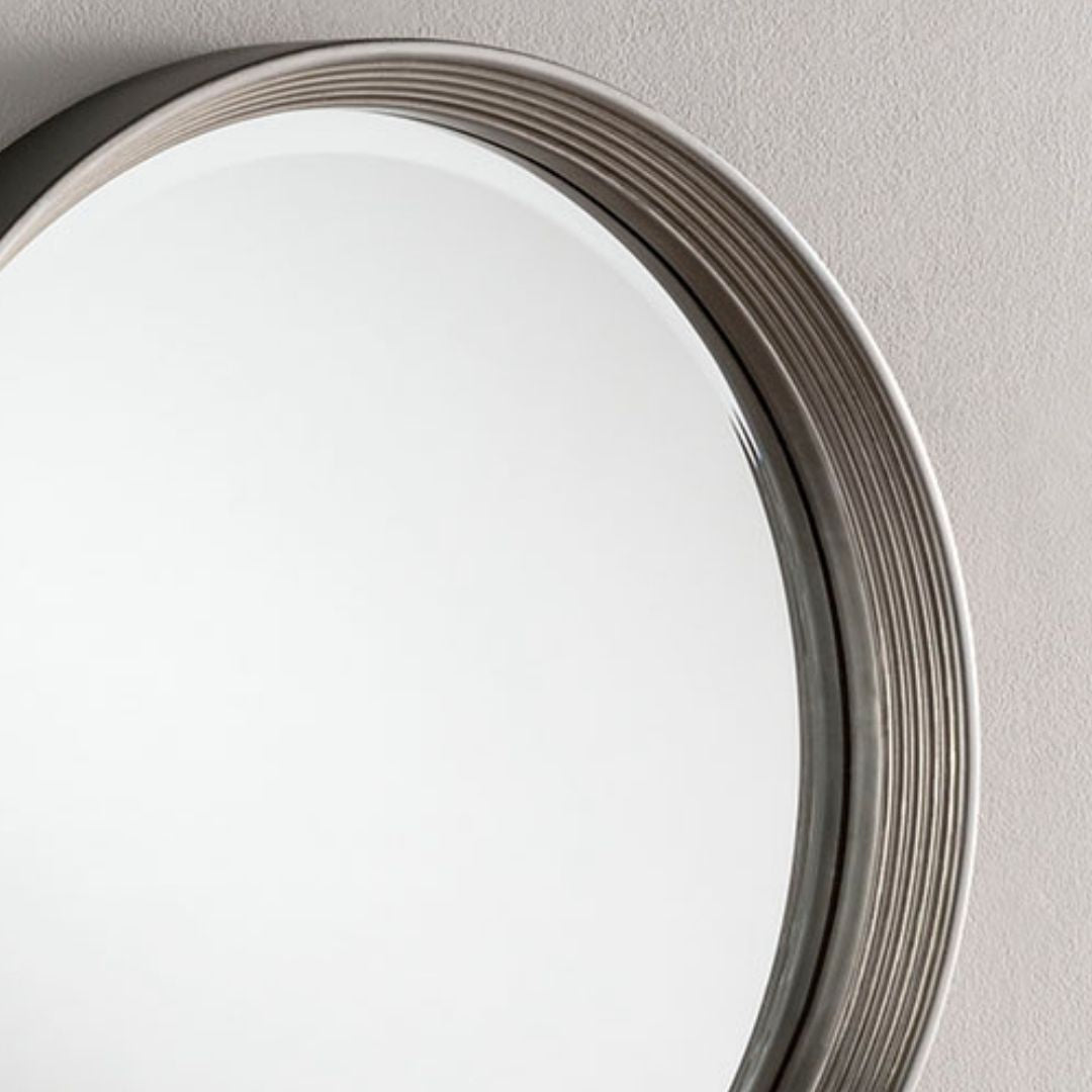 Porthole Silver Wall Mirror 31cm Dia My Store