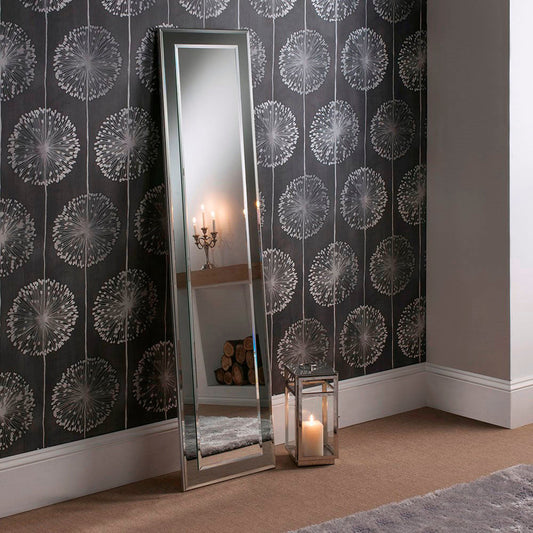 GNG Elisa Grey Bevelled Wall Mirror 181cm My Store