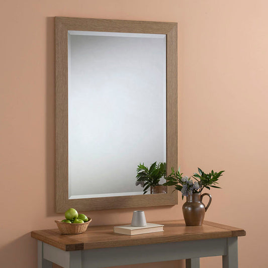 Light Oak Framed Bevelled Mirror 10 sizes My Store