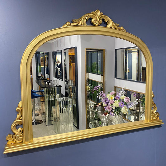 Regal Gold Overmantel Mirror My Store