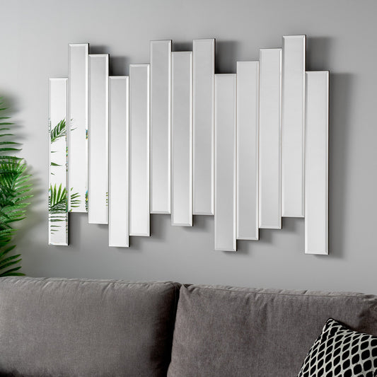 Multi Sectional Silver Strip Mirror 3 sizes My Store