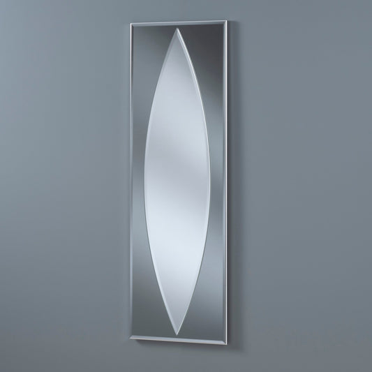 GNG Grey Ellipse Bevelled Wall Mirror My Store