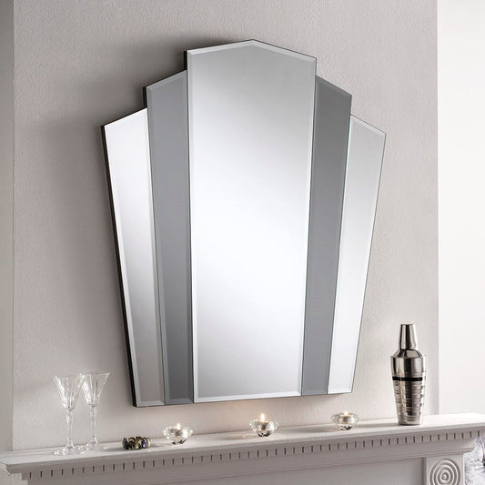 Art Deco Fanned Wall Mirror My Store