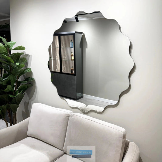 Petal Shaped Round Mirror 100cm My Store