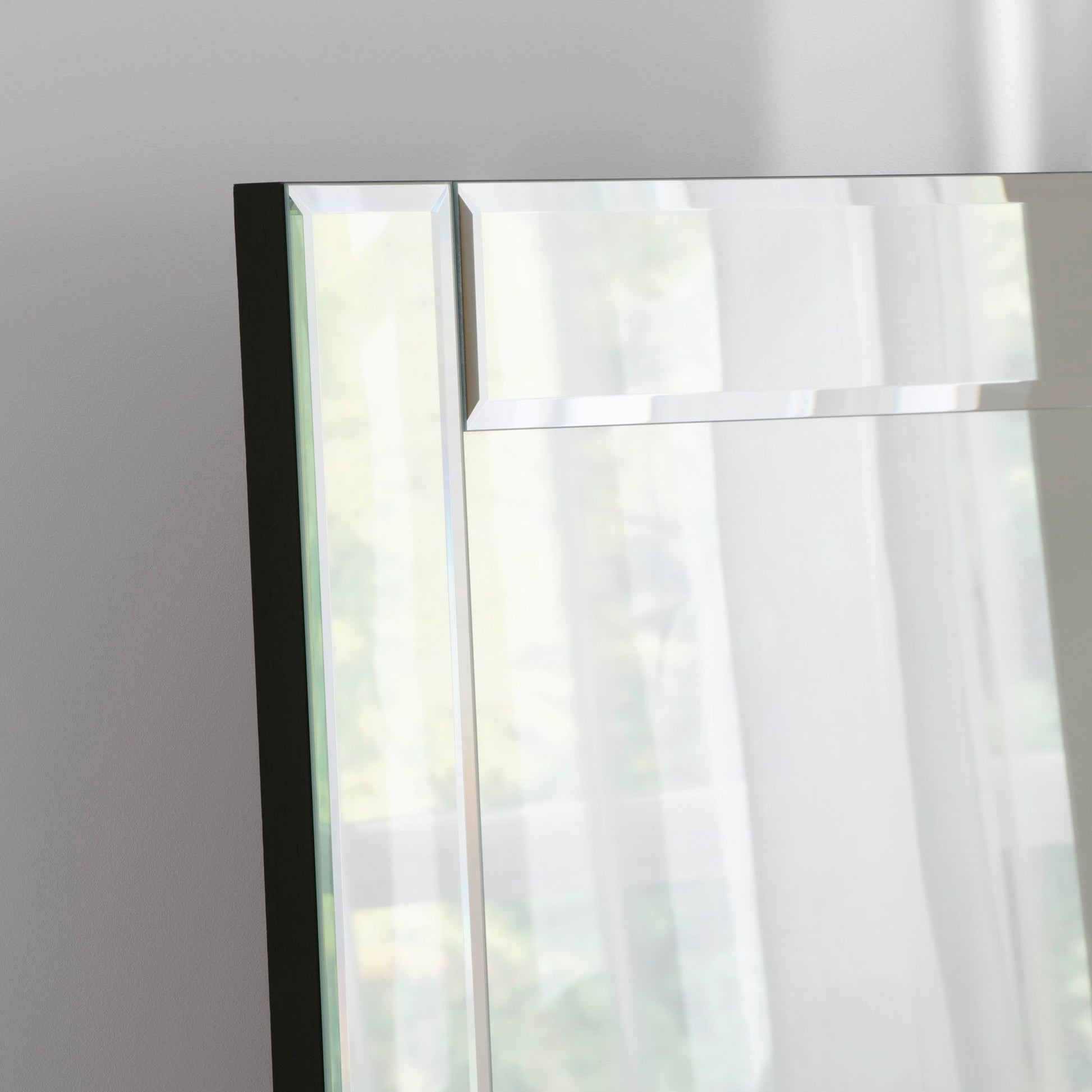 BM Silver Bevelled Wall Mirror 152cm Large My Store