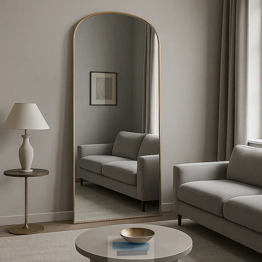 Studio Gold Arch Top Wall Mirror High Street Mirrors