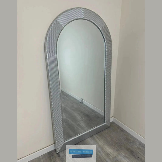 Leon Large Overmantle Mirror in Champagne High Street Mirrors