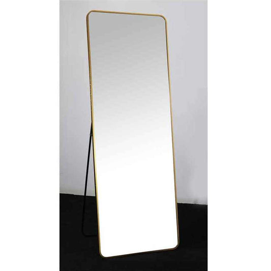 Quebec Rounded Gold Metal Cheval Mirror My Store