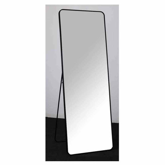 Quebec Rounded Black Metal Cheval Mirror My Store