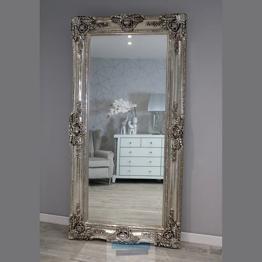 Paris Large Ornate Mirror in Champagne High Street Mirrors