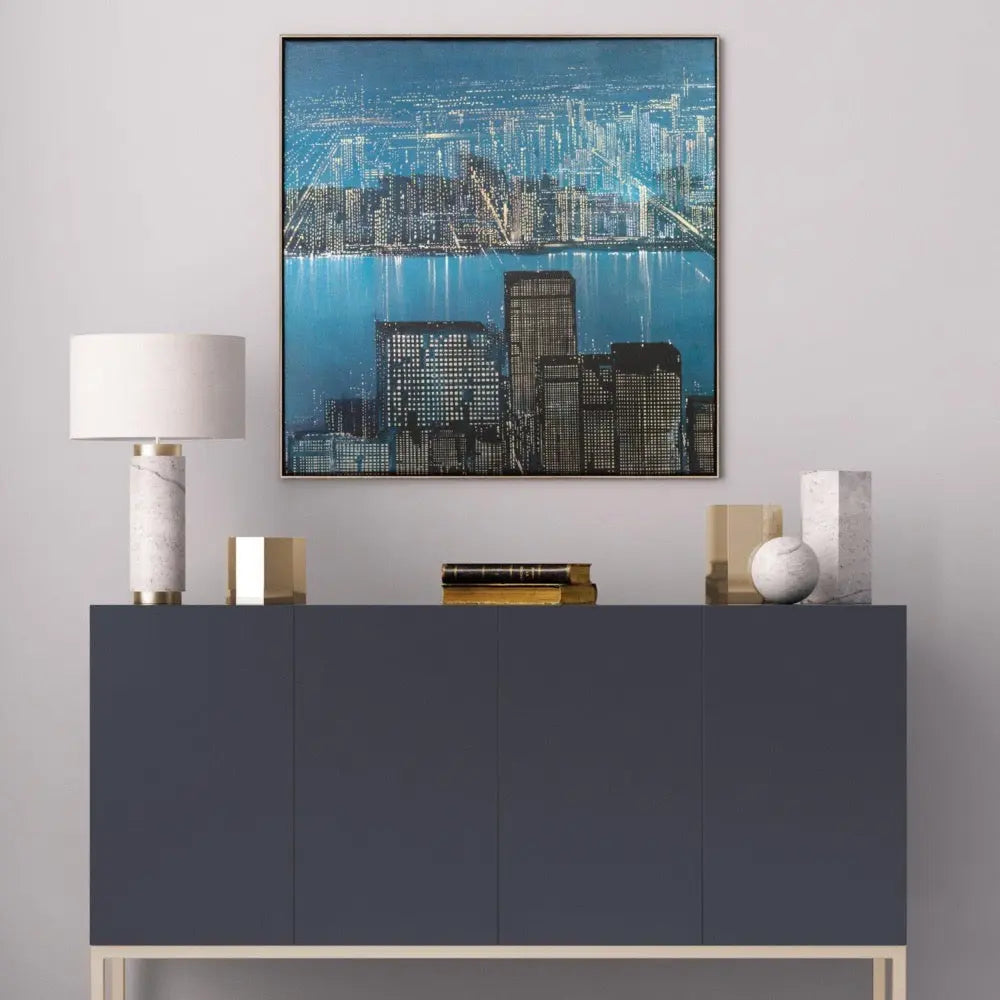 Night Life Framed Canvas My Store