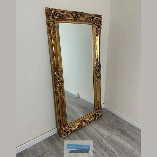 Paris Medium Ornate Mirror in Gold High Street Mirrors
