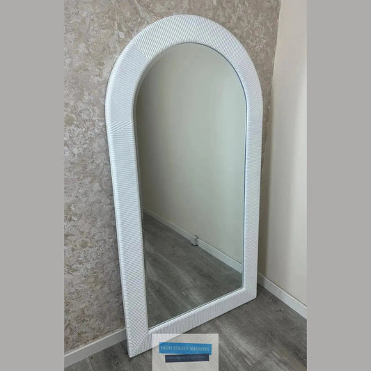 Leon Large Overmantle Mirror in Champagne High Street Mirrors