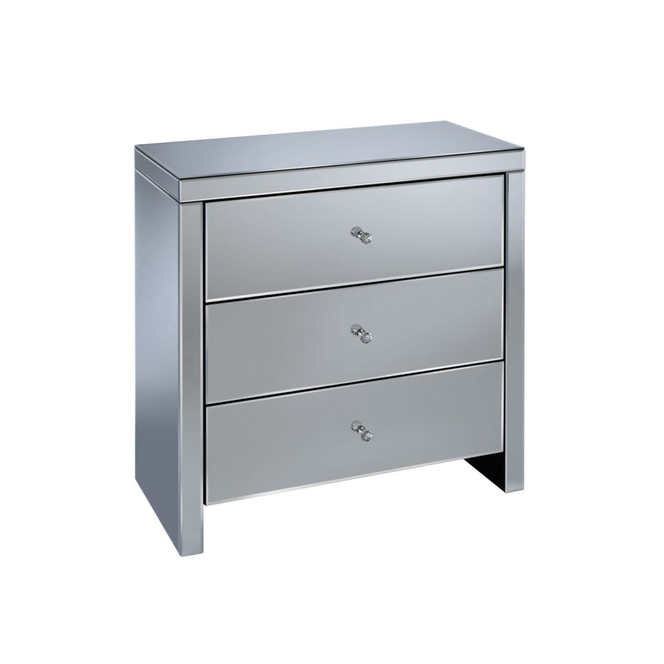Seville 3 Drawer Mirrored Chest My Store