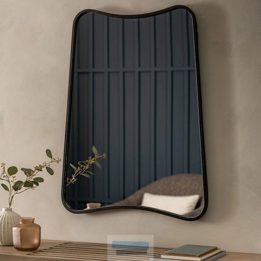 Kurva Distressed Black Mirror High Street Mirrors