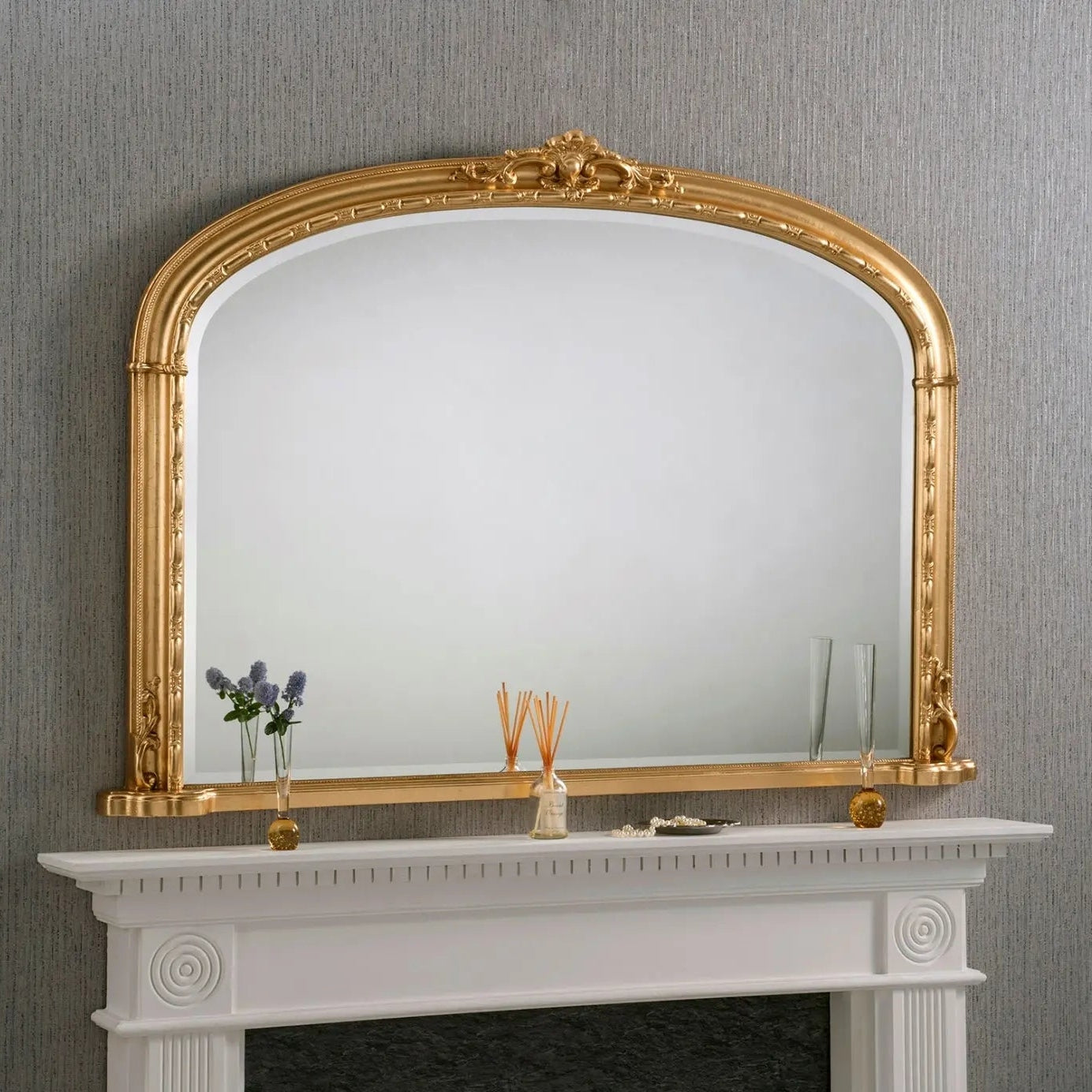 WINDSOR GOLD OVERMANTLE My Store High Street Mirrors wall mirror