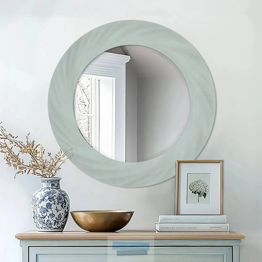 barley Twist Wall Mirror in soft Blue High Street Mirrors
