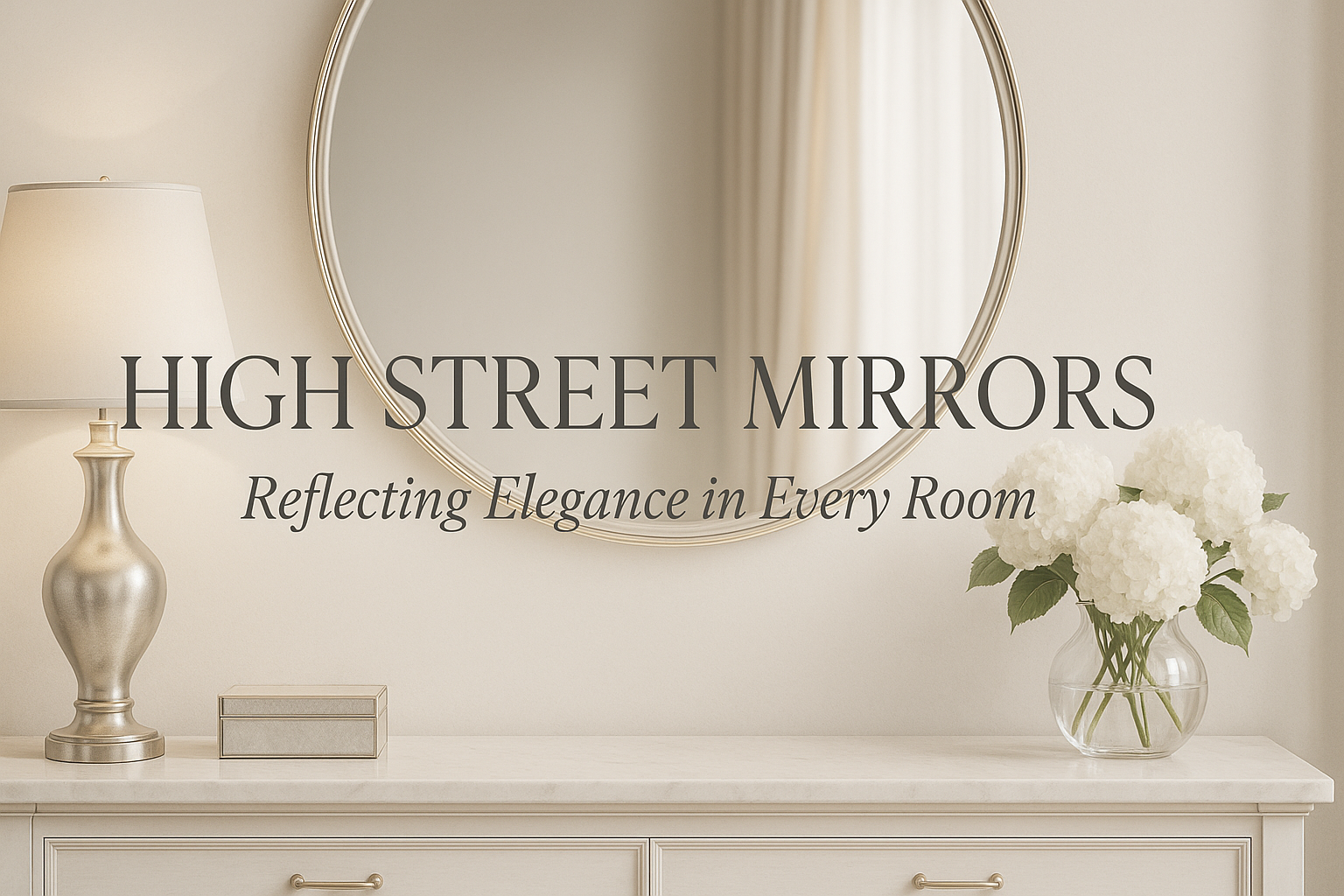 High Street Mirrors elegant homepage banner