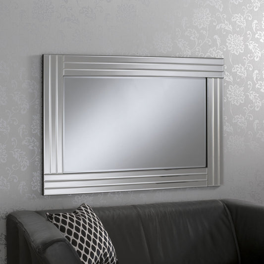 Triple Band bevelled Silver Mirror 3 sizes My Store