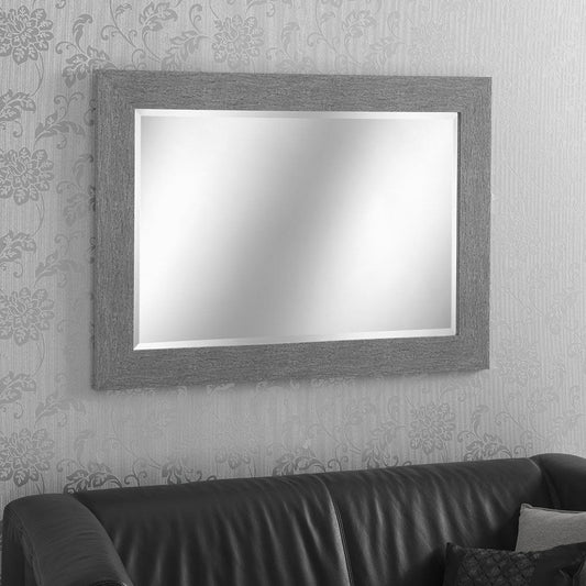 Como Grey Bevelled Wall Mirror - 9 sizes My Store