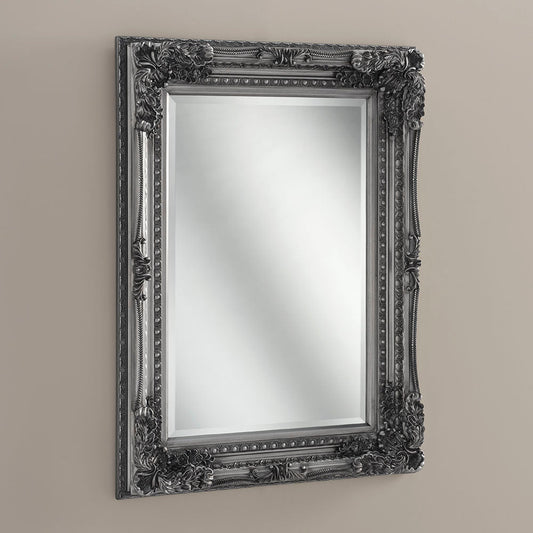 Chantelle Rococo Silver Framed Bevelled Mirror My Store