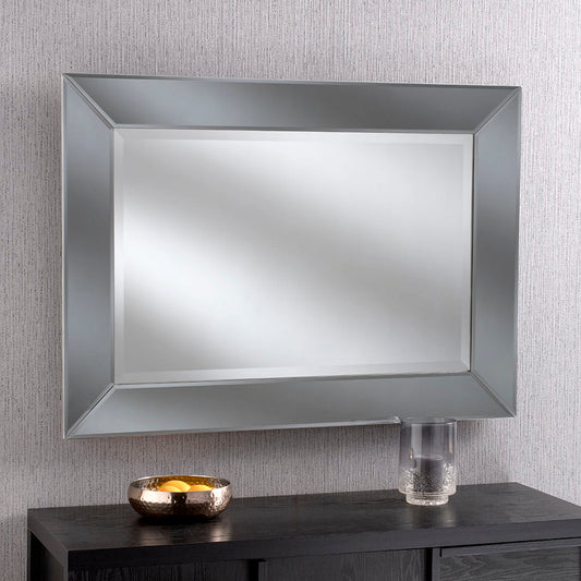 Monaco Grey Bevelled Venetian Tray Mirror My Store