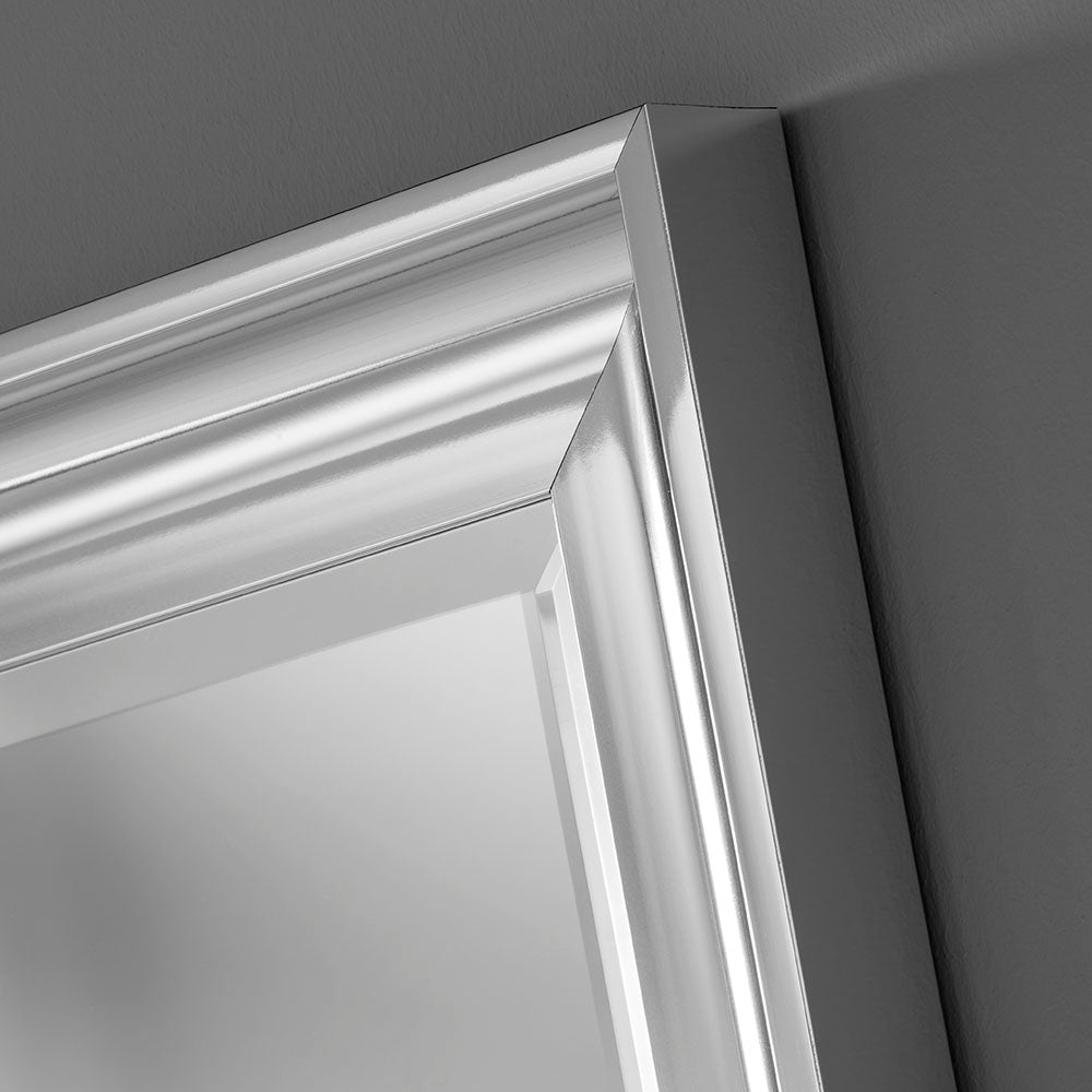 Chrome Framed Bevelled Wall Mirror 9 sizes My Store