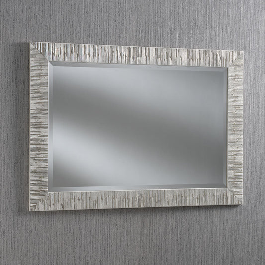 Corsa Silver & White Framed Bevelled Mirror  - 10 sizes My Store