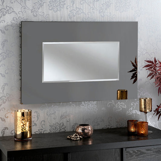 Naomi Grey Wall Mirror My Store