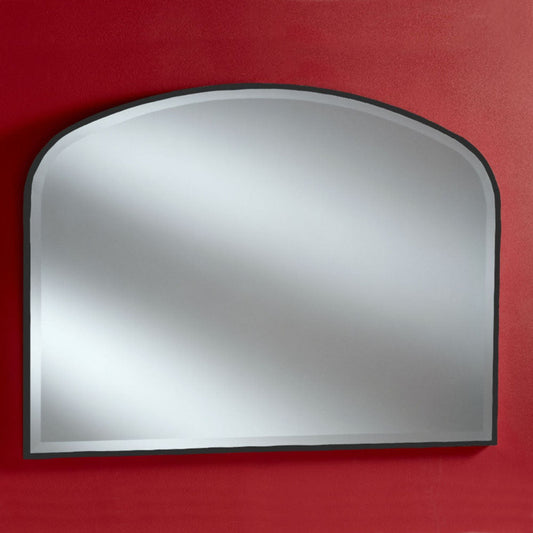 Camden Overmantel Mirror in Black My Store