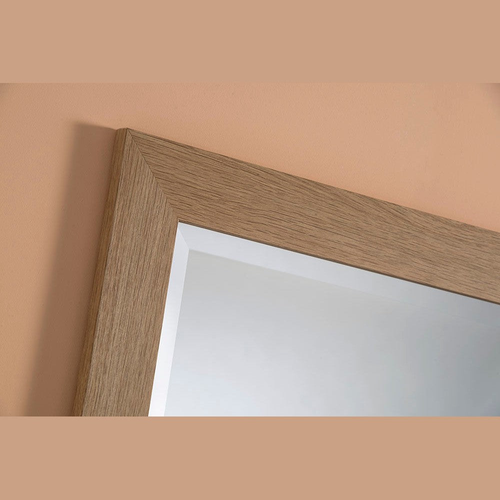 Light Oak Framed Bevelled Mirror 10 sizes My Store