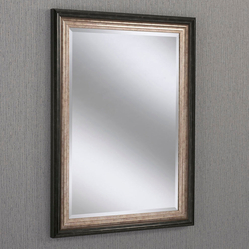 Deco 2 tone Black & Gold Antique Bevelled Wall Mirror 9 sizes My Store