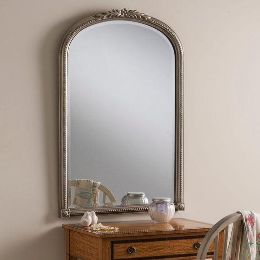 Silver Beaded Bevelled Wall Mirror My Store