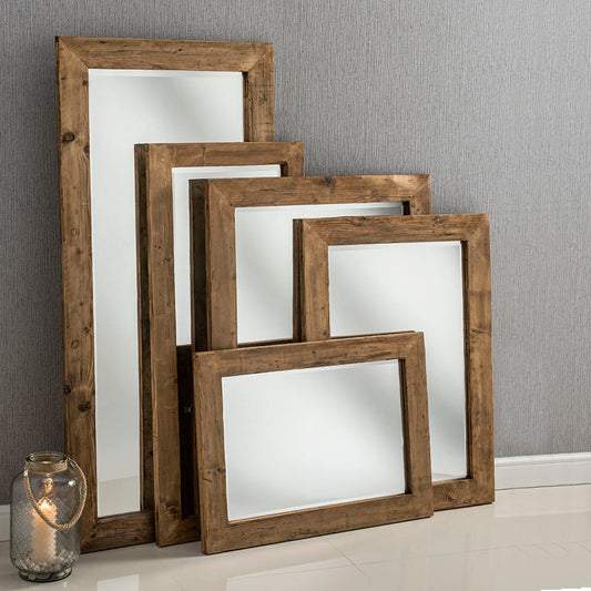 Reclaimed Wood Wall Mirror 6 sizes My Store