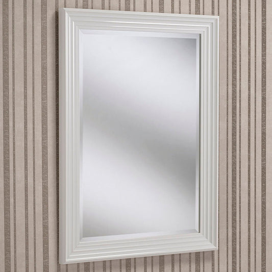 Deco White Bevelled Wall Mirror 9 sizes My Store