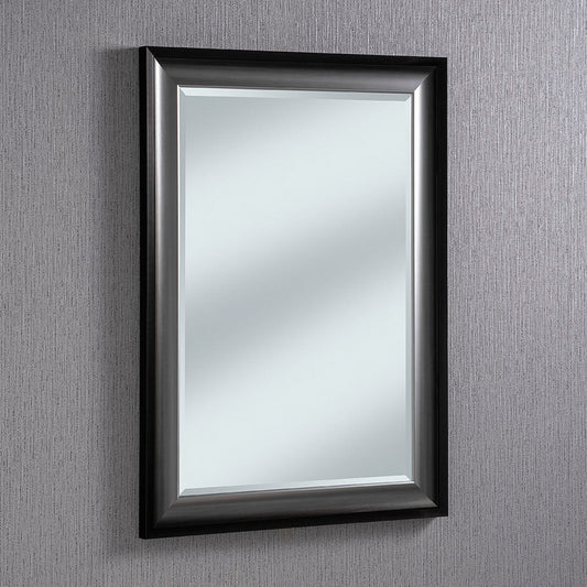 Liberty Black & Pewter Bevelled Wall Mirror 10 sizes My Store