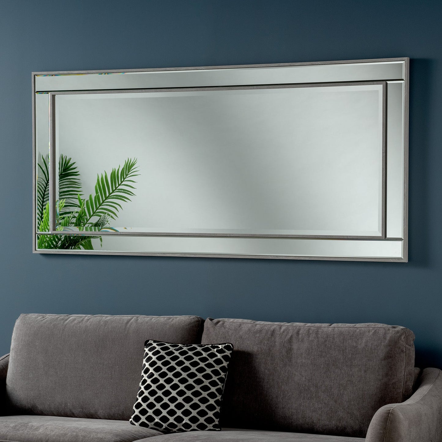 Roma Grey Wall Mirror 3 sizes My Store
