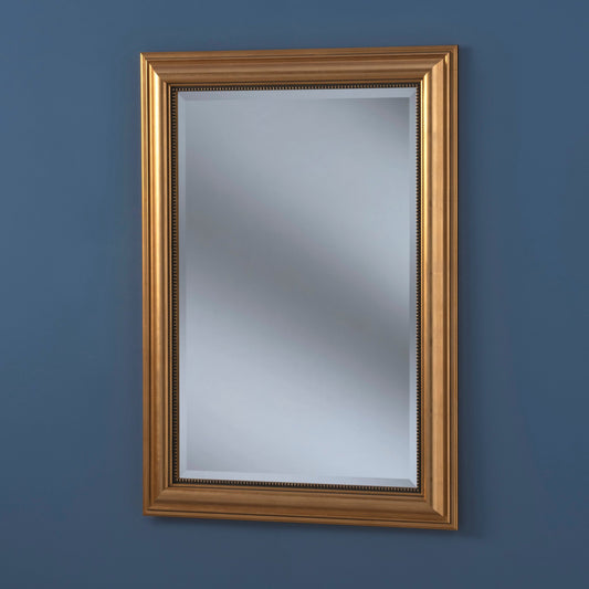 Morrell Antique Gold Bead Bevelled Wall Mirror 4 sizes My Store