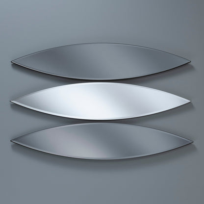 Ellipse Grey & Silver shaped Wall Mirror set of 3 My Store