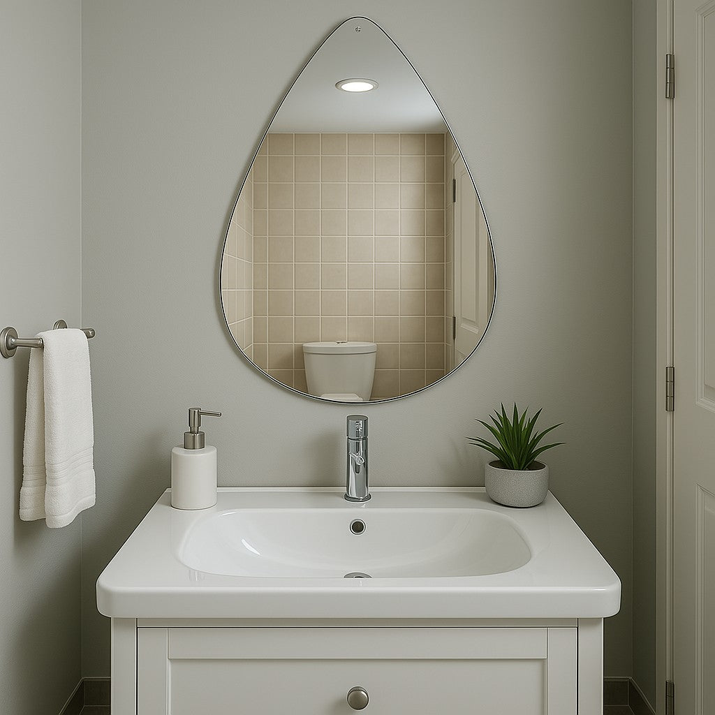 Tear Drop Wide Wall Mirror My Store