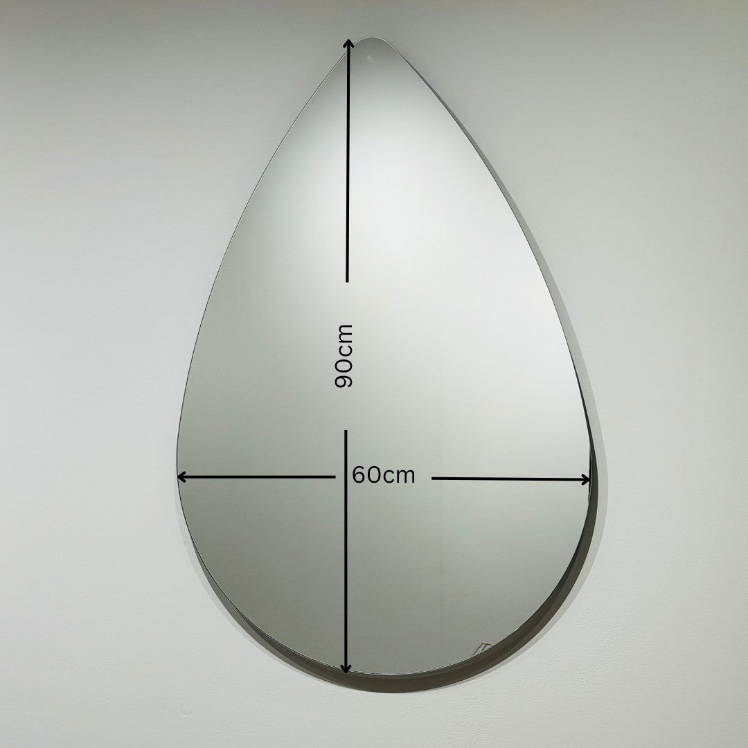 Tear Drop Wide Wall Mirror My Store